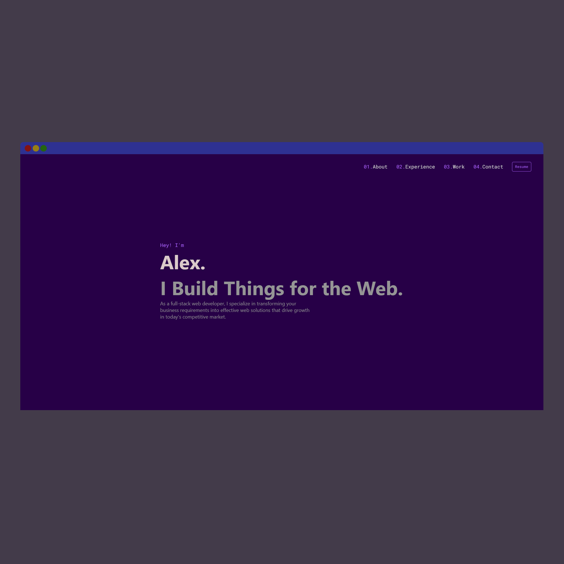 Alex Cucos - Developer Portfolio